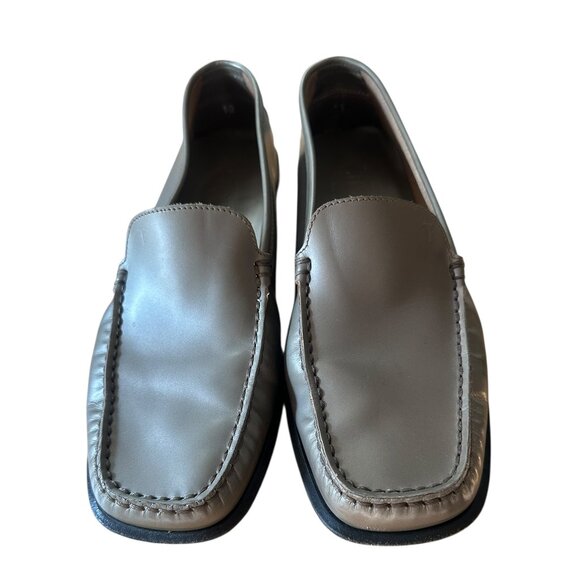 TOD's Patent Leather Driving Pewter Loafers Size 10 (Men's 8.5) - Picture 1 of 5